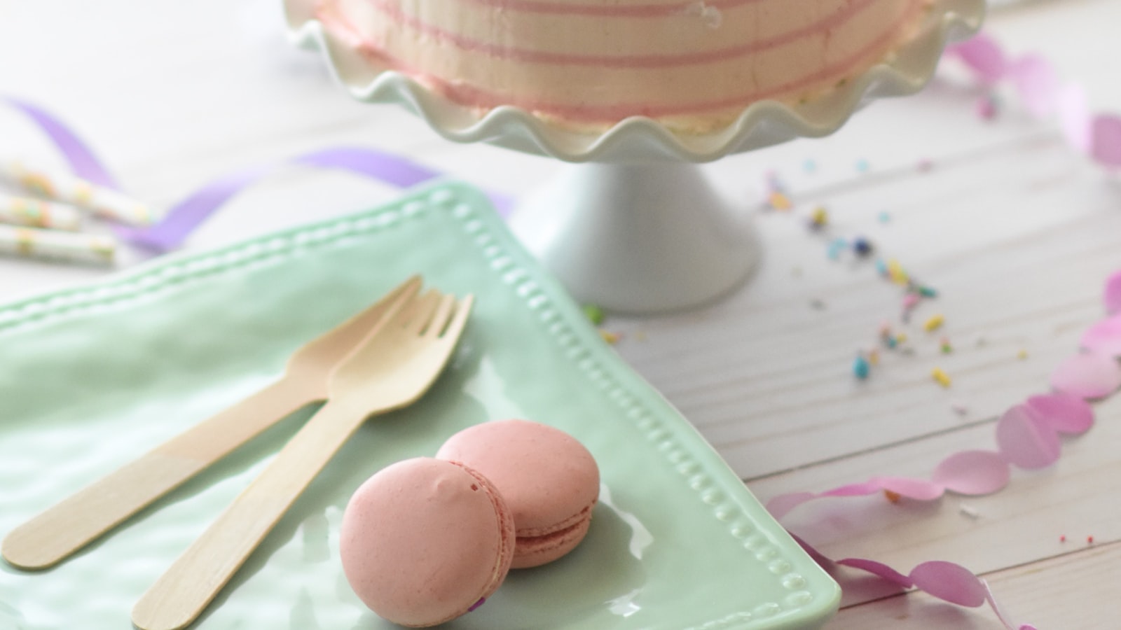 Baking ingredients measured in small bowls